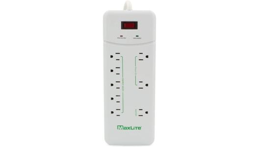 MaxLite 8-Outlet Advanced Surge Protector Power Strip